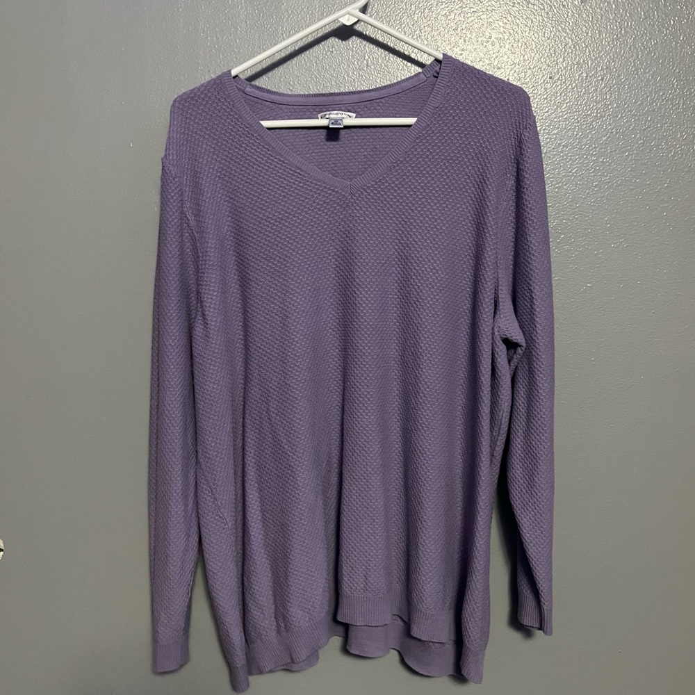 Croft & Barrow, women’s 2x purple sweater, perfect condition, no imperfections